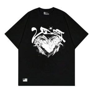 Home UDEI Kaos Regular Fit Black Vibe Hitam