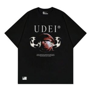 Home UDEI Kaos Lengan Pendek Regular Fit Dark Temtation Hitam