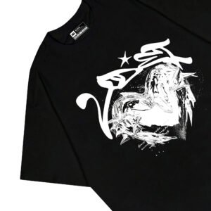 UDEI Kaos Regular Fit Black Vibe Hitam