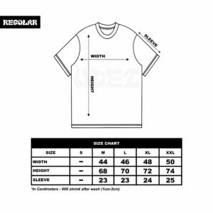Size Chart Regular Fit