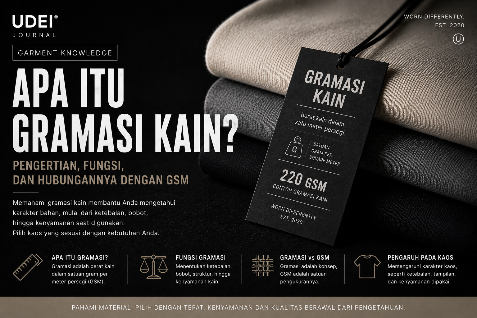 Apa Itu Gramasi Kain? Pengertian, Fungsi, dan Hubungannya dengan GSM Apa Itu Gramasi Kain? Pengertian, Fungsi, dan Hubungannya dengan GSM