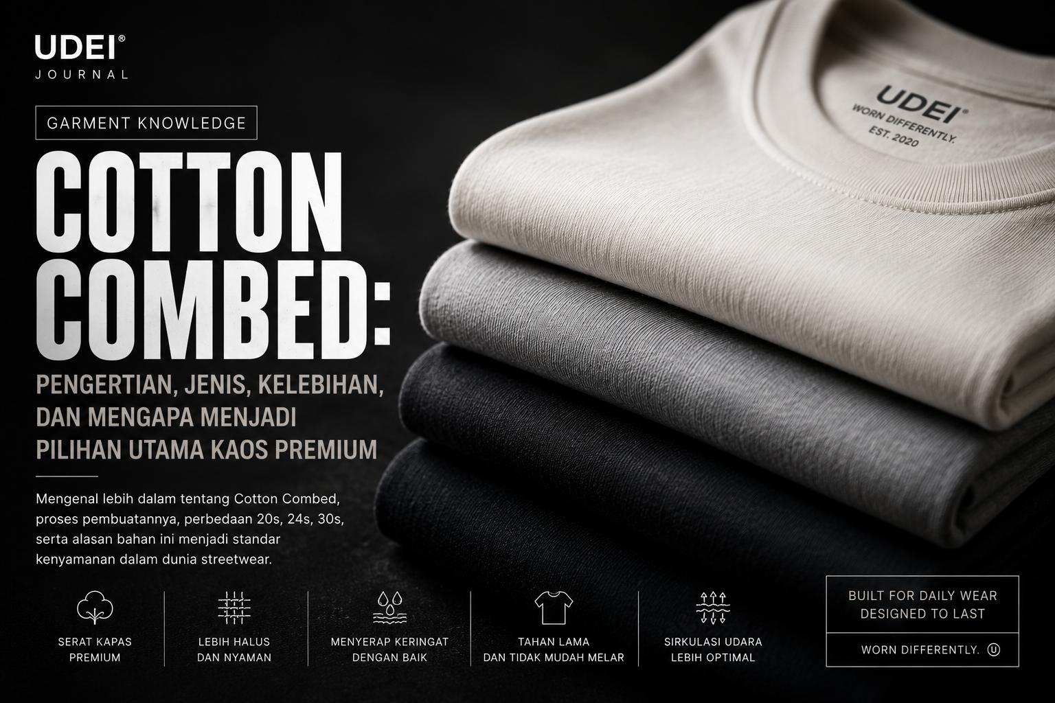 Cotton Combed: Pengertian, Jenis, Kelebihan, dan Mengapa Menjadi Pilihan Utama Kaos Premium Cotton Combed: Pengertian, Jenis, Kelebihan, dan Mengapa Menjadi Pilihan Utama Kaos Premium