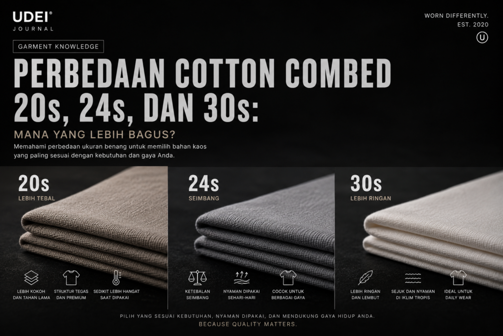 Perbedaan Cotton Combed 20s, 24s, dan 30s: Mana yang Lebih Bagus? perbedaan cotton combed 20s, 24s, dan 30s mana yang lebih bagus